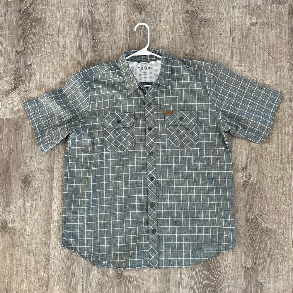 Orvis Gray Casual Button Down Shirt